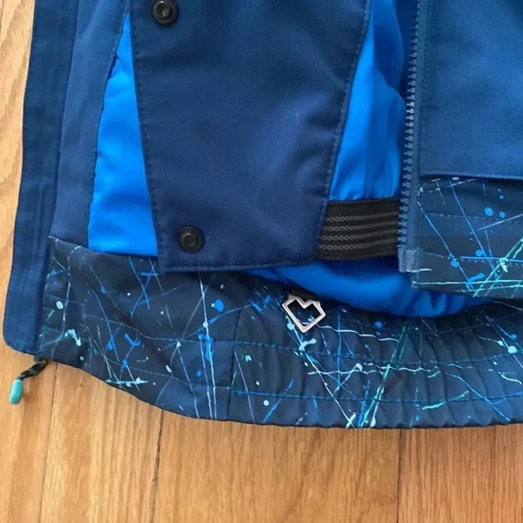 Obermeyer sz 10/12 ski snowboard winter snow jcket excellent condition dark blue - Picture 8 of 11